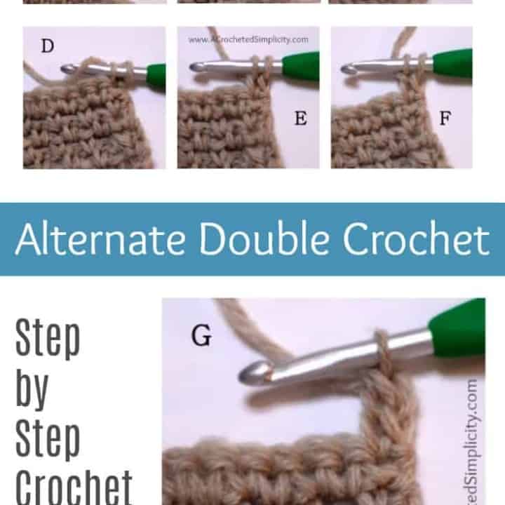 Learn to Crochet - Alternate Double Crochet Decrease - A Crocheted ...