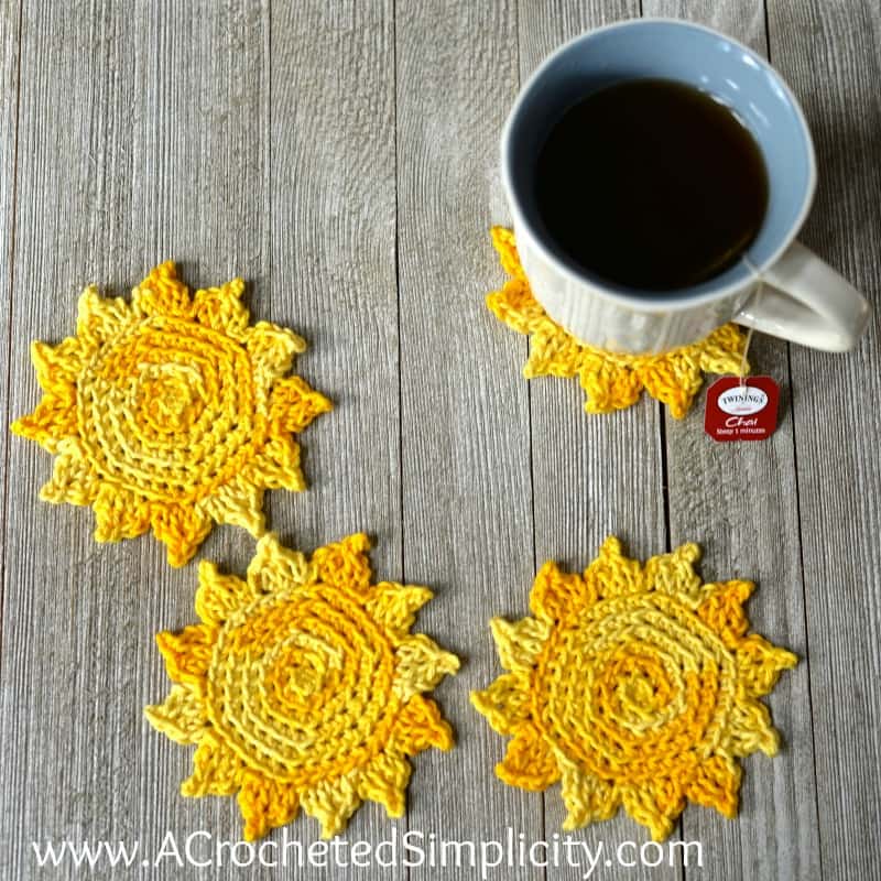 coffee cup coaster pattern
