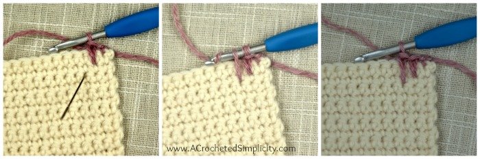 How to Crochet Spike Stitch - Step-by-Step Tutorial - A Crocheted ...