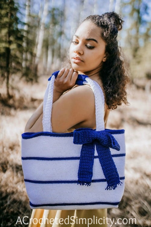 Designer Beach Bag Crochet Tote Handbag Hand Woven Bag Knitted 