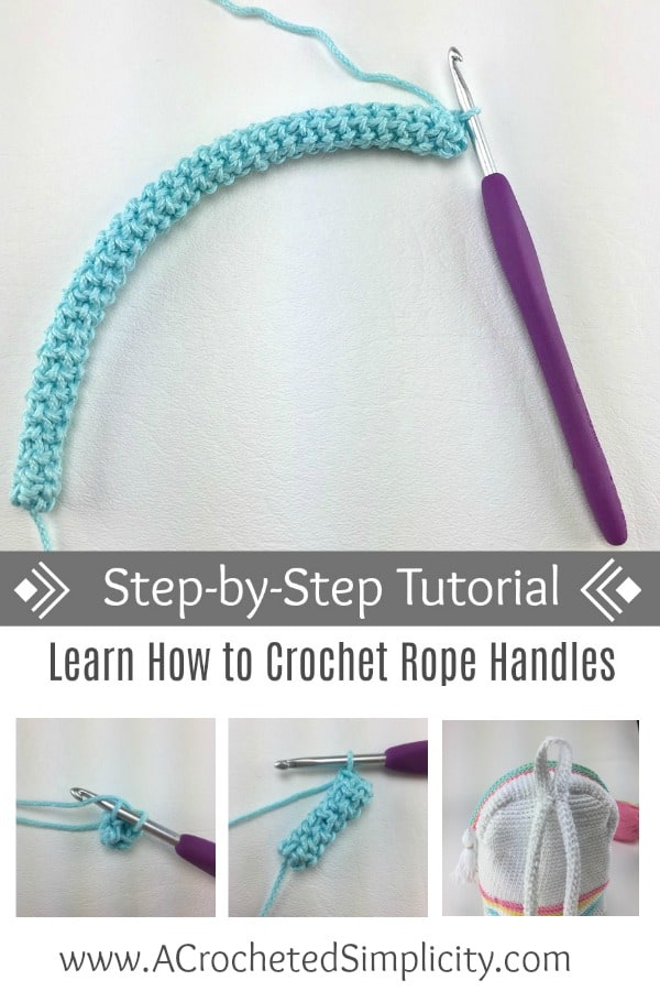 How to crochet handles on a bag, a basic pattern for bag handles