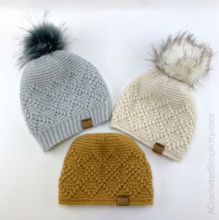 Argyle Beanie & Slouch - Free Crochet Hat Pattern - A Crocheted Simplicity