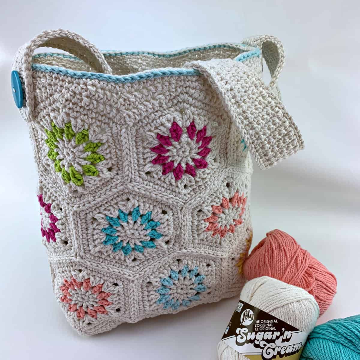 Easy Round Crochet Bag - Free Pattern + Tutorial