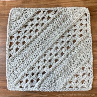 Traveling Afghan Crochet Square #15 - A Crocheted Simplicity