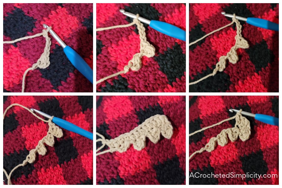 Crochet antlers for moose.