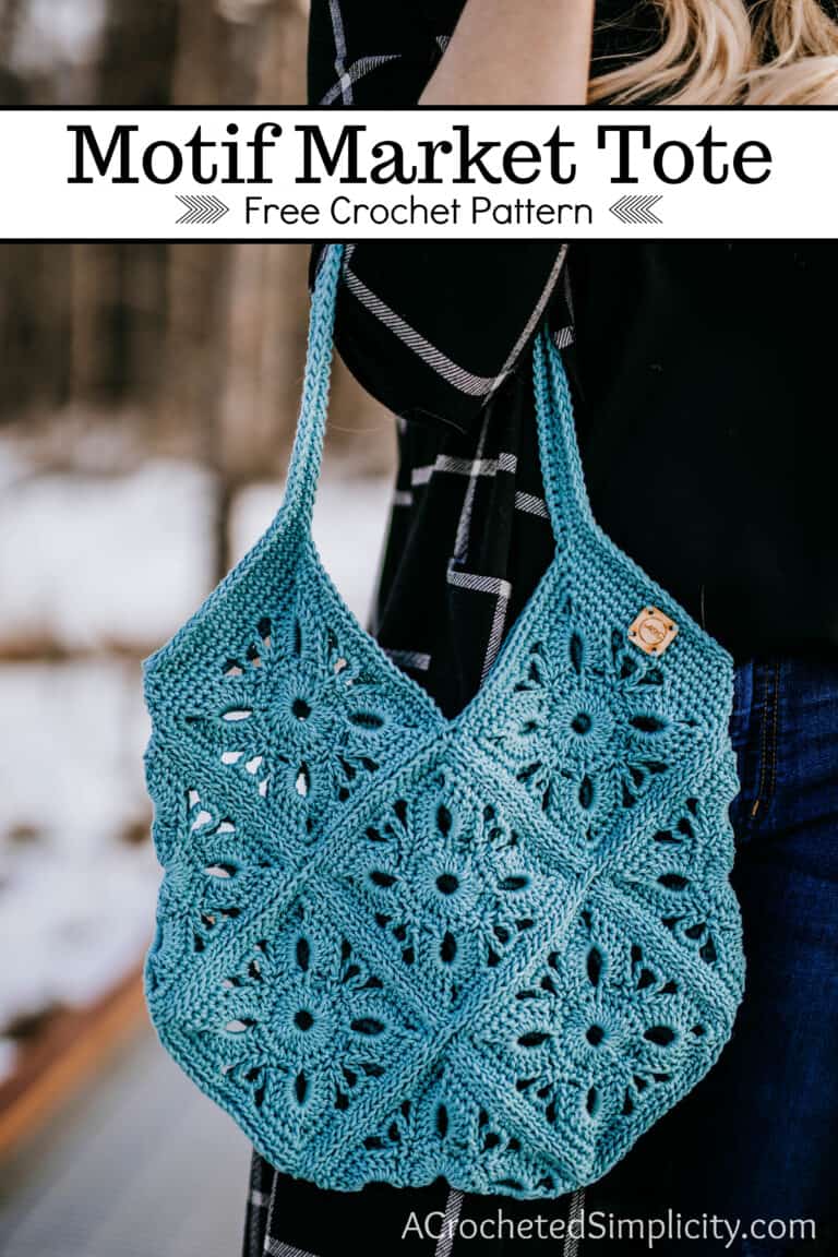 Motif Market Tote Free Crochet Bag Pattern A Crocheted Simplicity