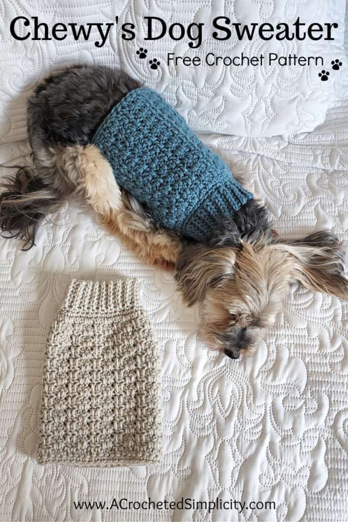 Chewy's Crochet Dog Sweater - Free Crochet Pattern for Pets - A ...