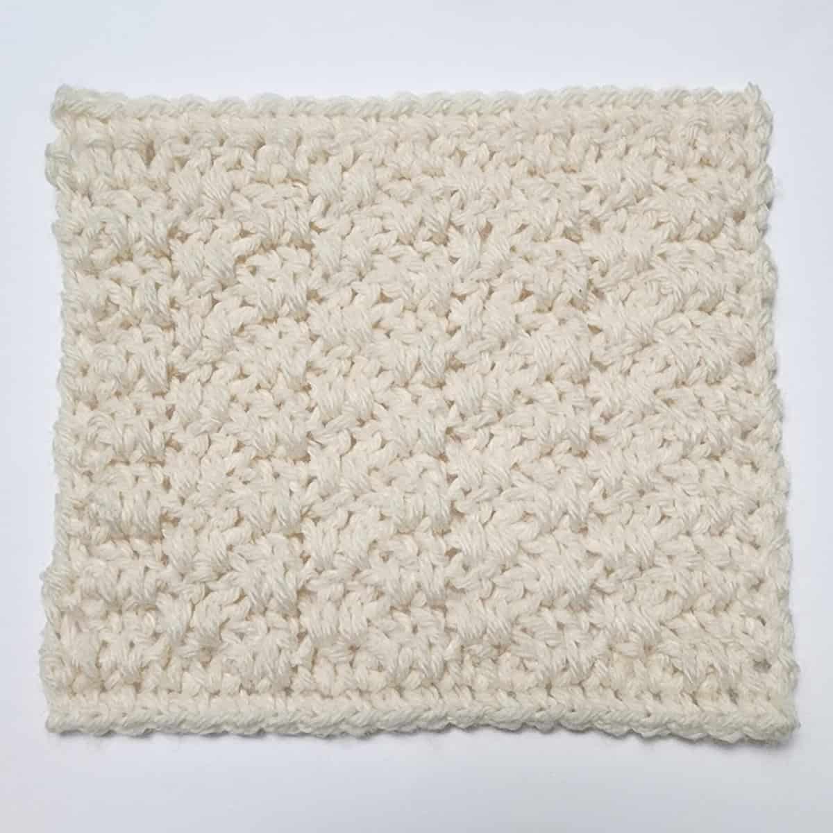 How to Crochet the Extended Moss Stitch - A Crocheted Simplicity