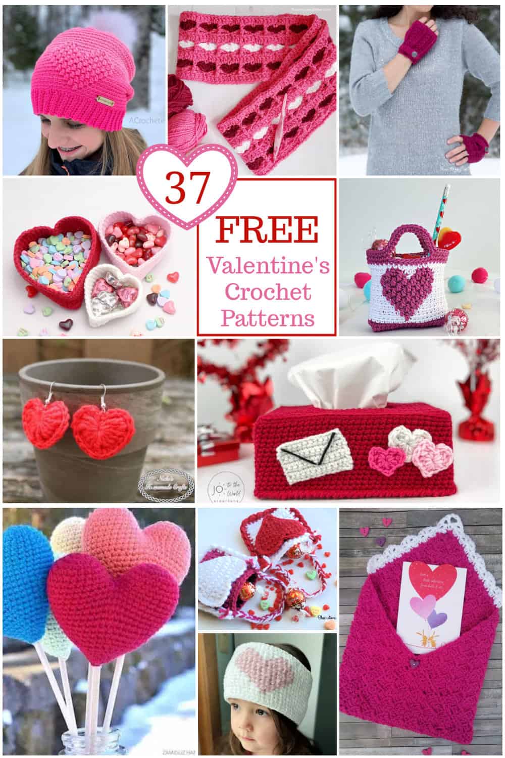 37 Free Valentine's Crochet Patterns - A Crocheted Simplicity