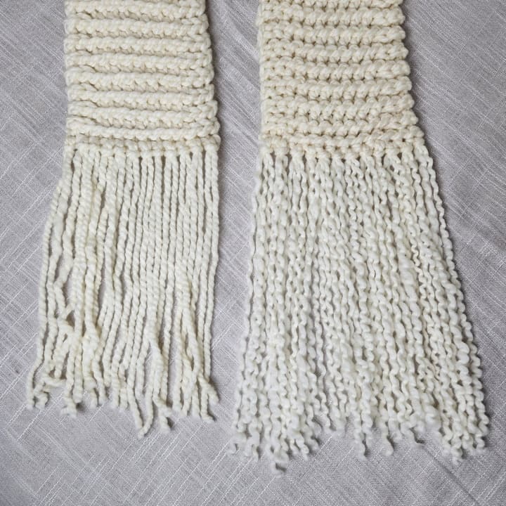 Knit Look Crochet Garter Stitch Scarf - A Crocheted Simplicity