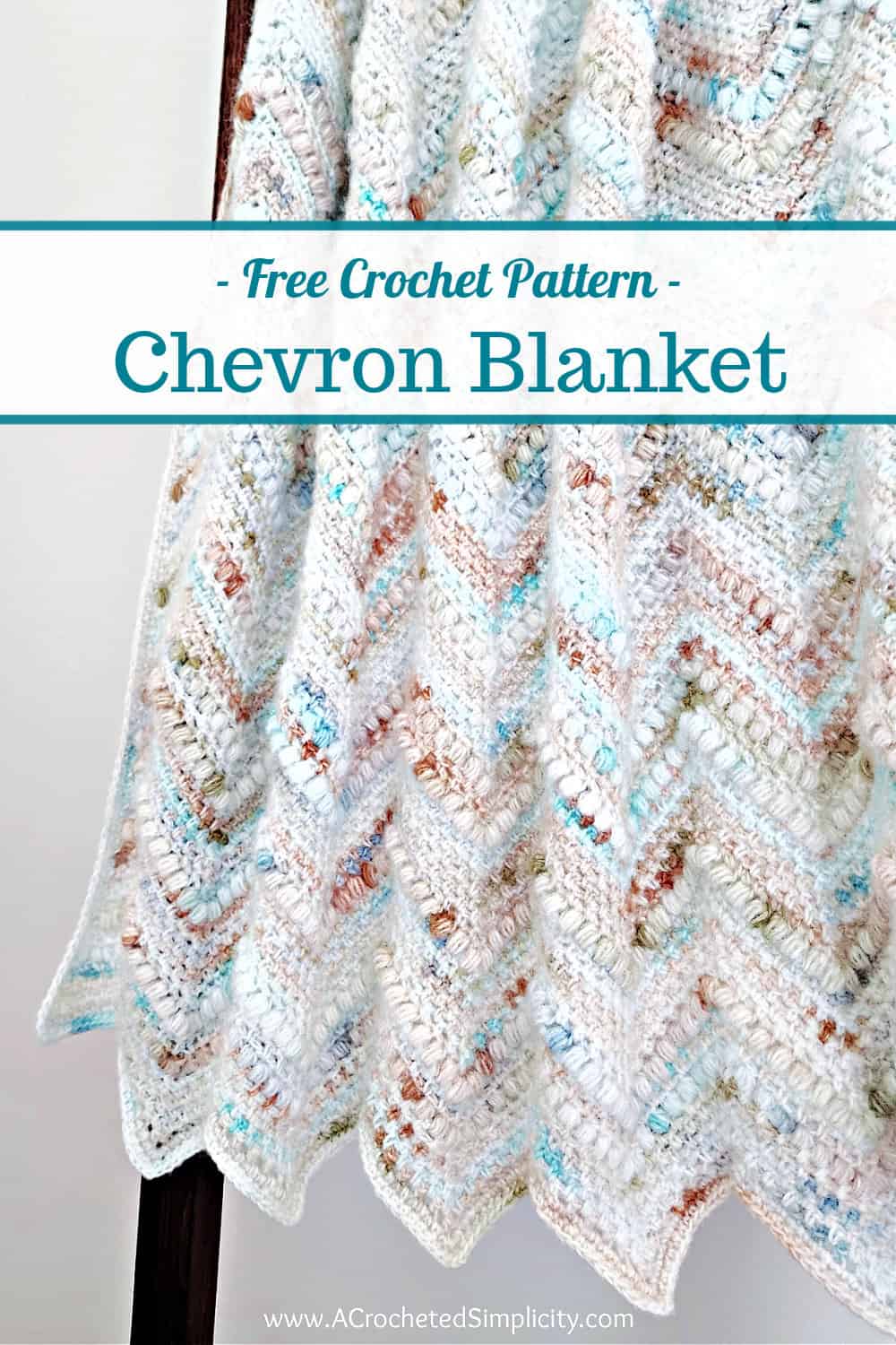 Agate Beach Chevron Crochet Blanket - A Crocheted Simplicity