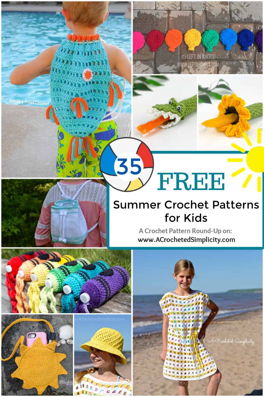 35 Free Summer Crochet Projects for Kids A Crocheted Simplicity