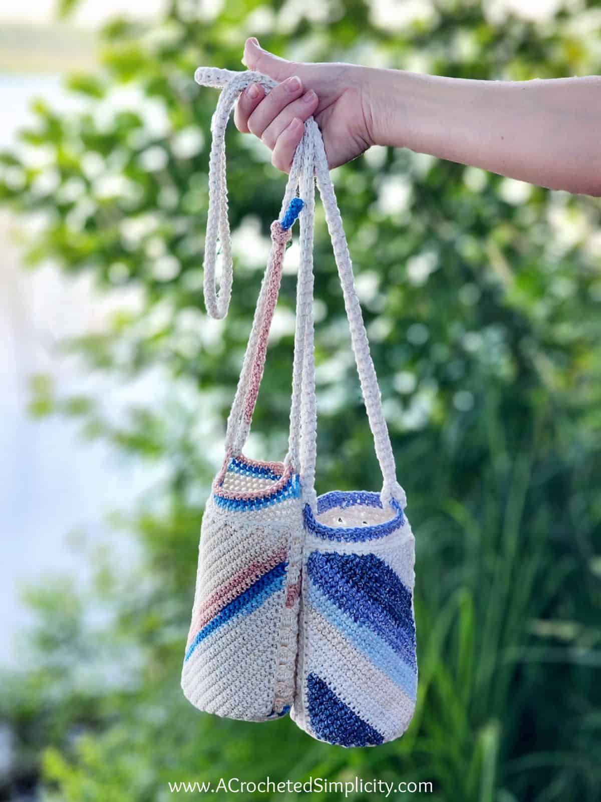 Crocheted Strap for a Bag: not stretchy and holding its shape