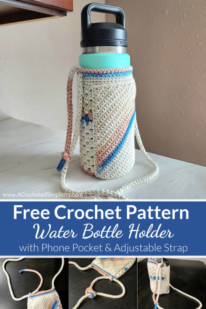 Crochet Water Bottle Caddy 