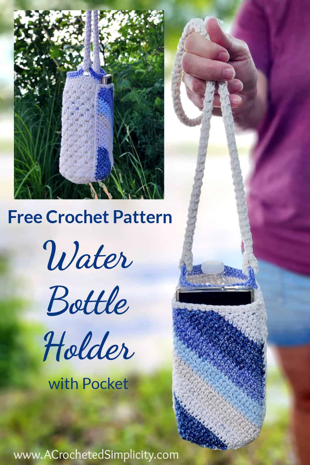 Crochet Frog Water-bottle Holder 