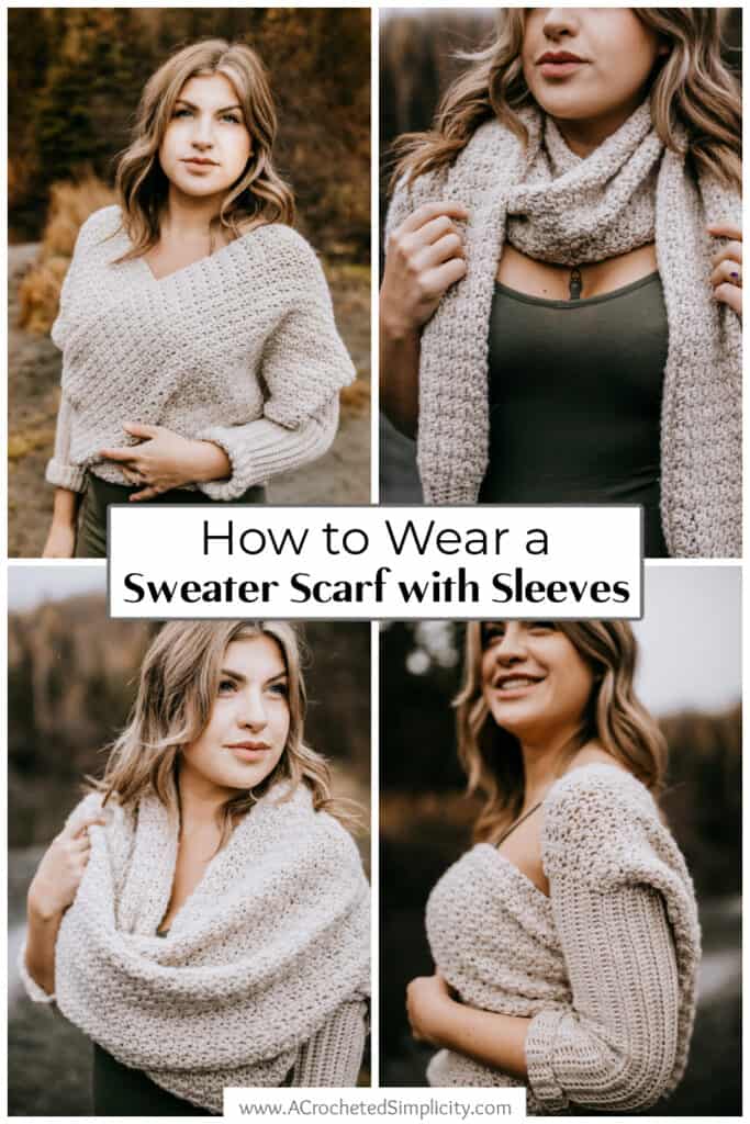 Cold Shoulder Sweater & Cozy Scarf