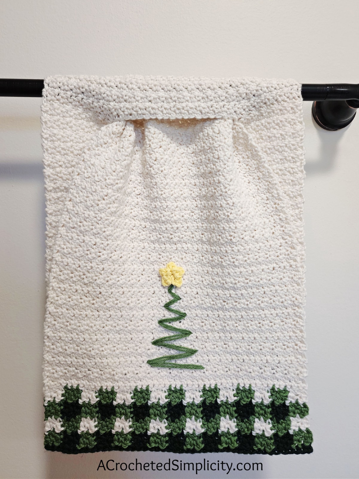 Christmas Kitchen Towels Buffalo Check Plaid Dish Towels Winter
