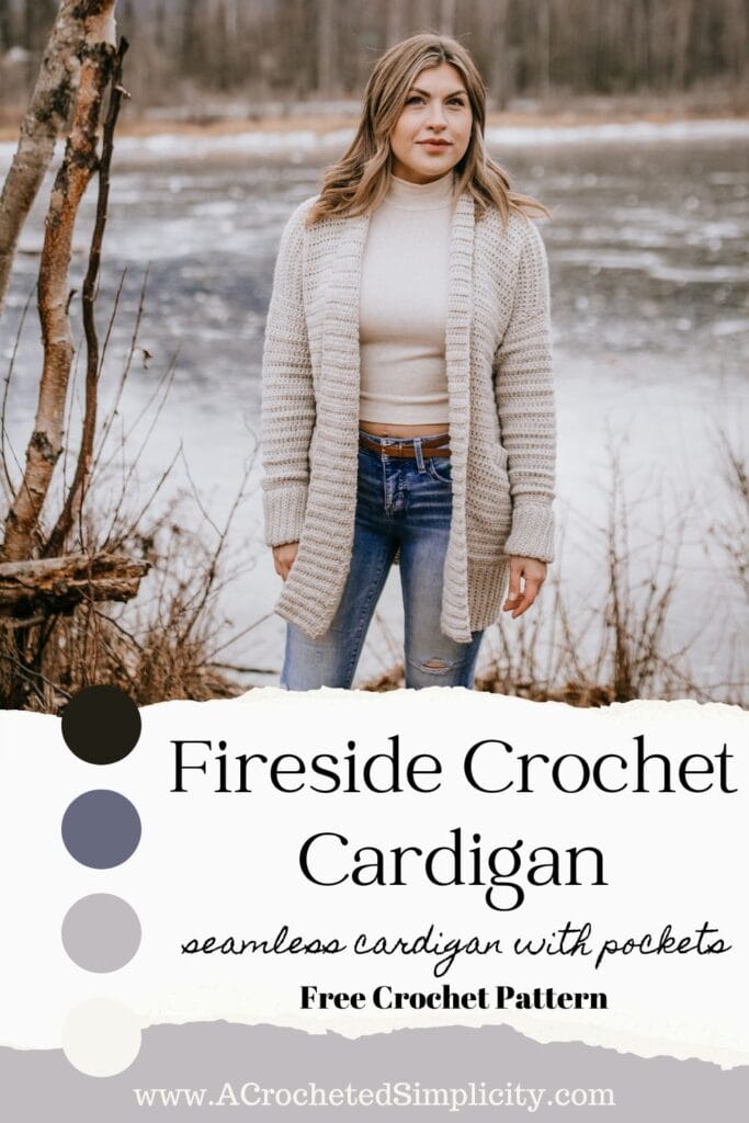 Easy Crochet Cardigan with Pockets - A Crocheted Simplicity