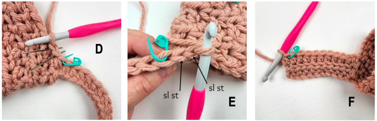 How to attach a crochet cowl to the neck opening of a crochet sweater.