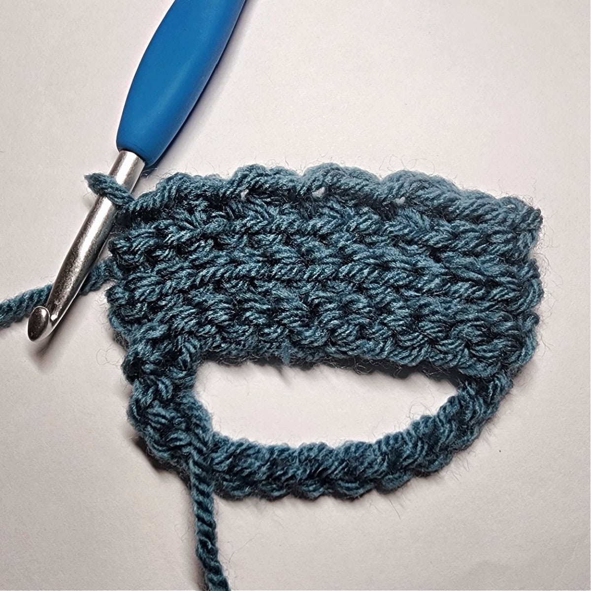 Slip stitch ribbing and the crochet crunch stitch.