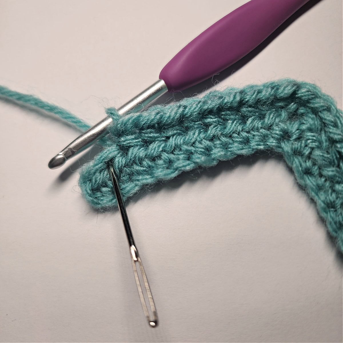 At the end of row 2, skip over the second to last stitch when working the last Mslst2tog of the row.