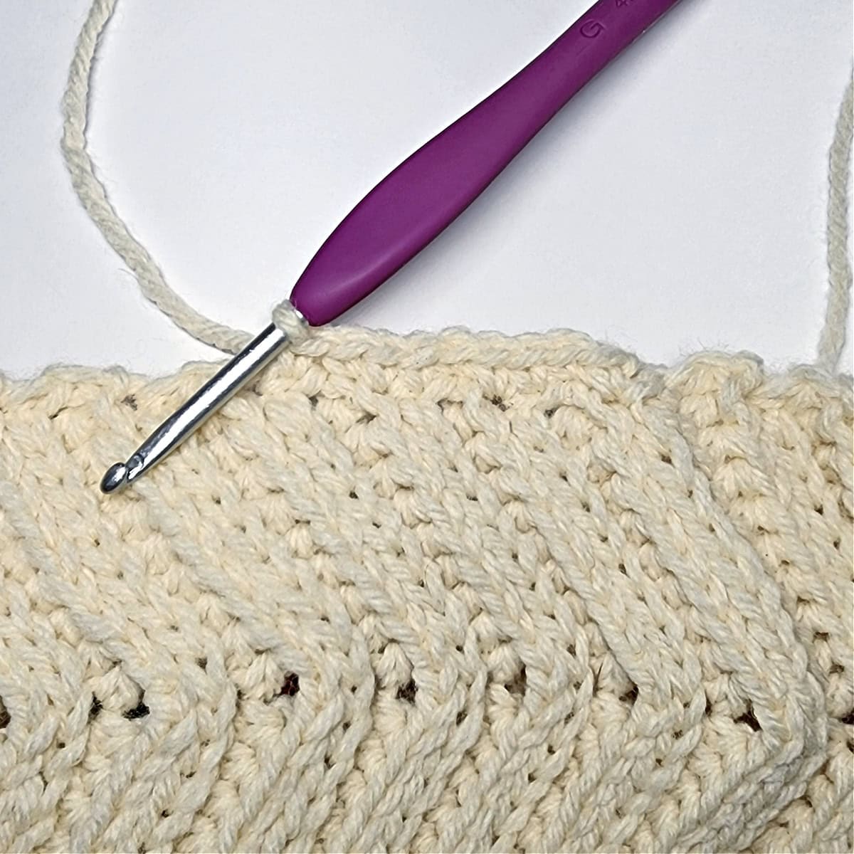 How to crochet an edging on the ear warmer pattern.